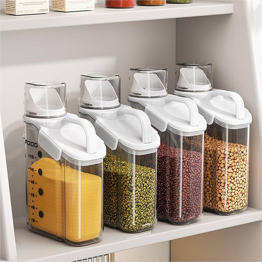 1 Piece Cereal Containers Storage, 2.8L/95oz Airtight Large Dry Food Storage Containers with Pour... | Amazon (US)