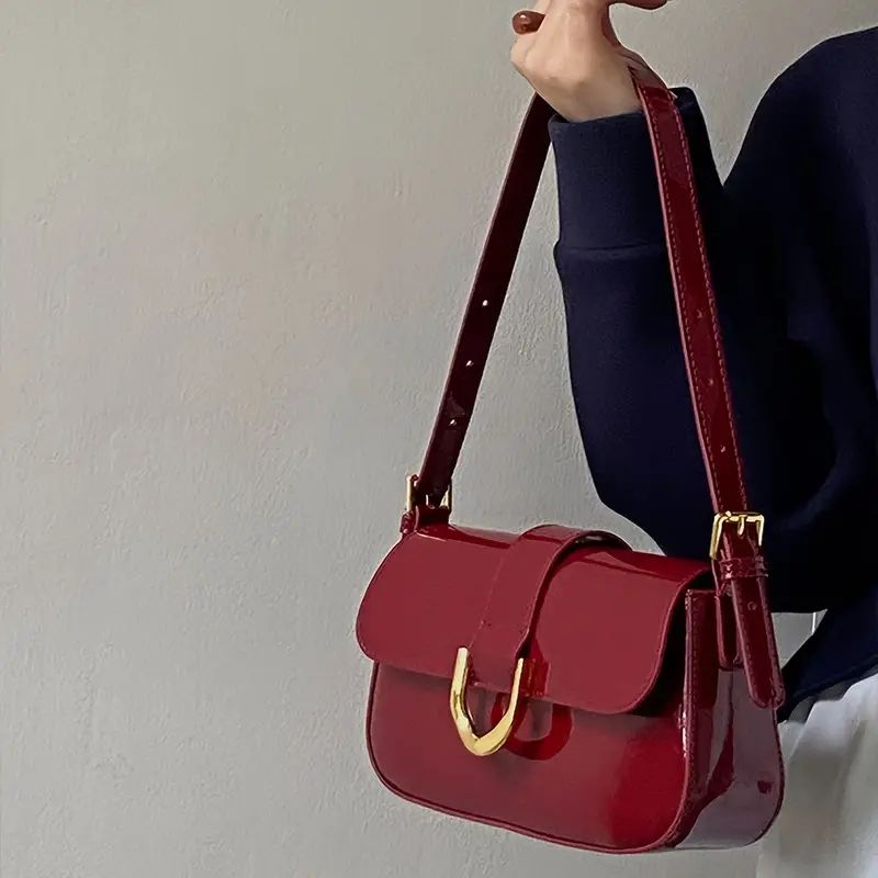 Fashion Pu Leather Shoulder Bag Trendy Underarm Bag Women's - Temu | Temu Affiliate Program