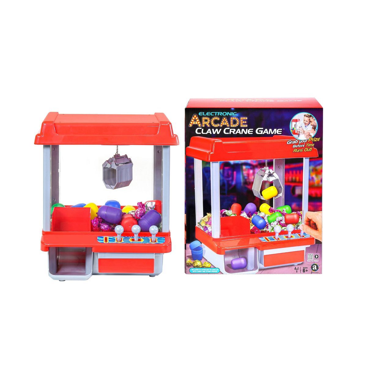 Ambassador Arcade Claw Game 3 Joystick Version with Plastic Egg Capsules | Target