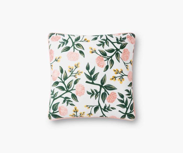 Peonies Embroidered Pillow | Rifle Paper Co.