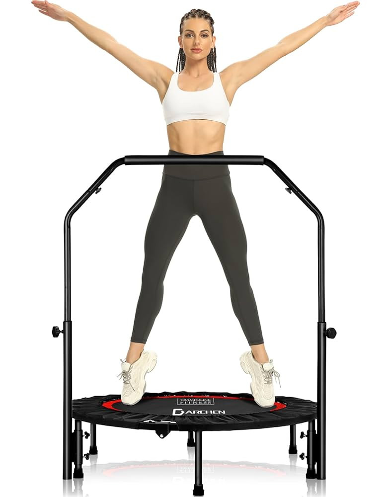 DARCHEN 350lbs Rebounder Mini Trampoline for Adult, Indoor Small Trampoline for Exercise Workout ... | Amazon (US)