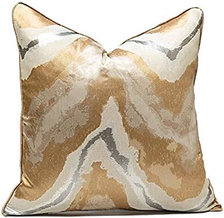 Gold Decorative Throw Pillow Covers,20x20, Modern, Stylish,Unique,Decorative Cover Pillow Covers ... | Amazon (US)