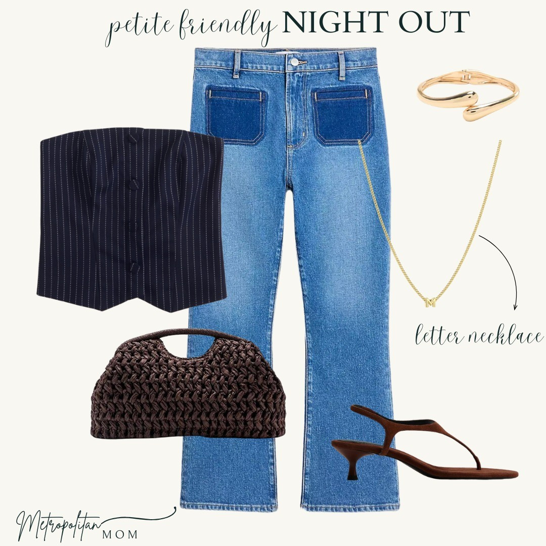 Petite-Friendly Night Out Simple pieces, elevated. A fitted top with a great pair of jeans is always a win—add a heel and a statement bag and you’re instantly ready for a night out.Where to wear:Dinner, girls night, casual date night

#LTKPetite #LTKSaleAlert #LTKU