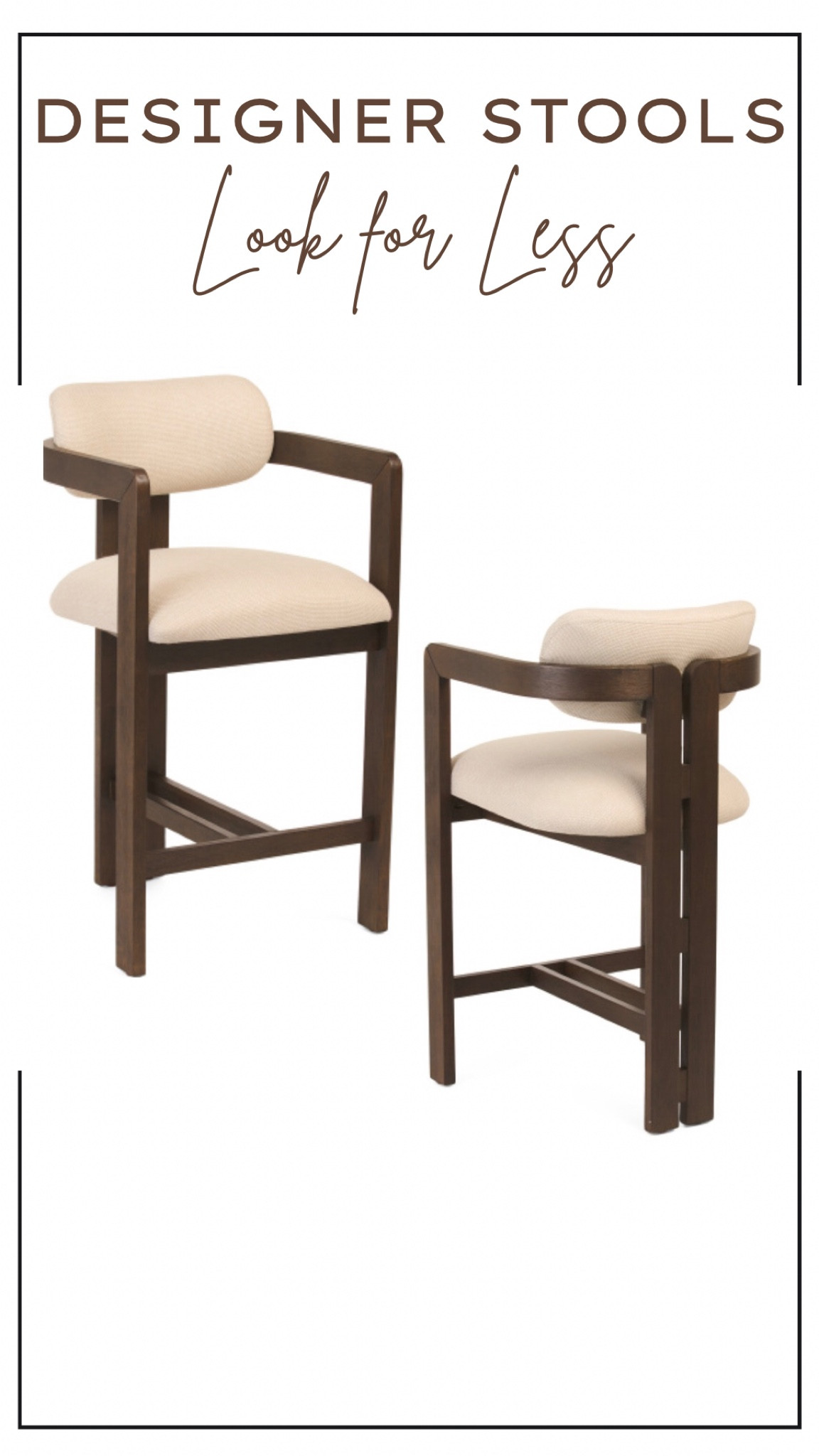 These gorgeous stools are on sale right now for just $149 at TJ Maxx! I cannot get over how high end they look at such a great price.  Hurry now if you’re interested because these are going to sell out fast! 

#LTKSaleAlert #LTKHome