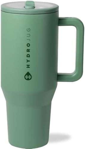 HydroJug Traveler - 40 oz Water Bottle with Handle & Flip Straw - Fits in Cup Holder, Leak Resist... | Amazon (US)