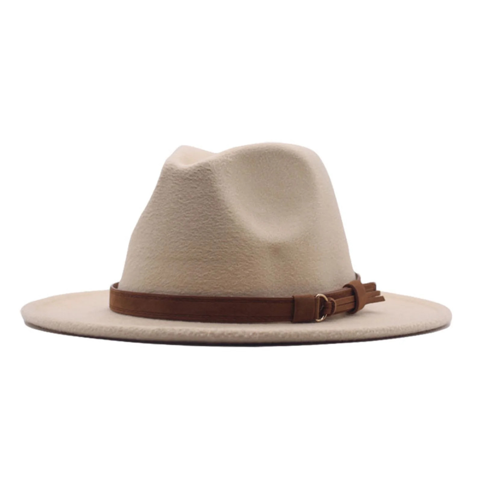 Classic Felt Fedora Hats for Men Women Wool Floppy Wide Brim Panama Hat - Walmart.com | Walmart (US)