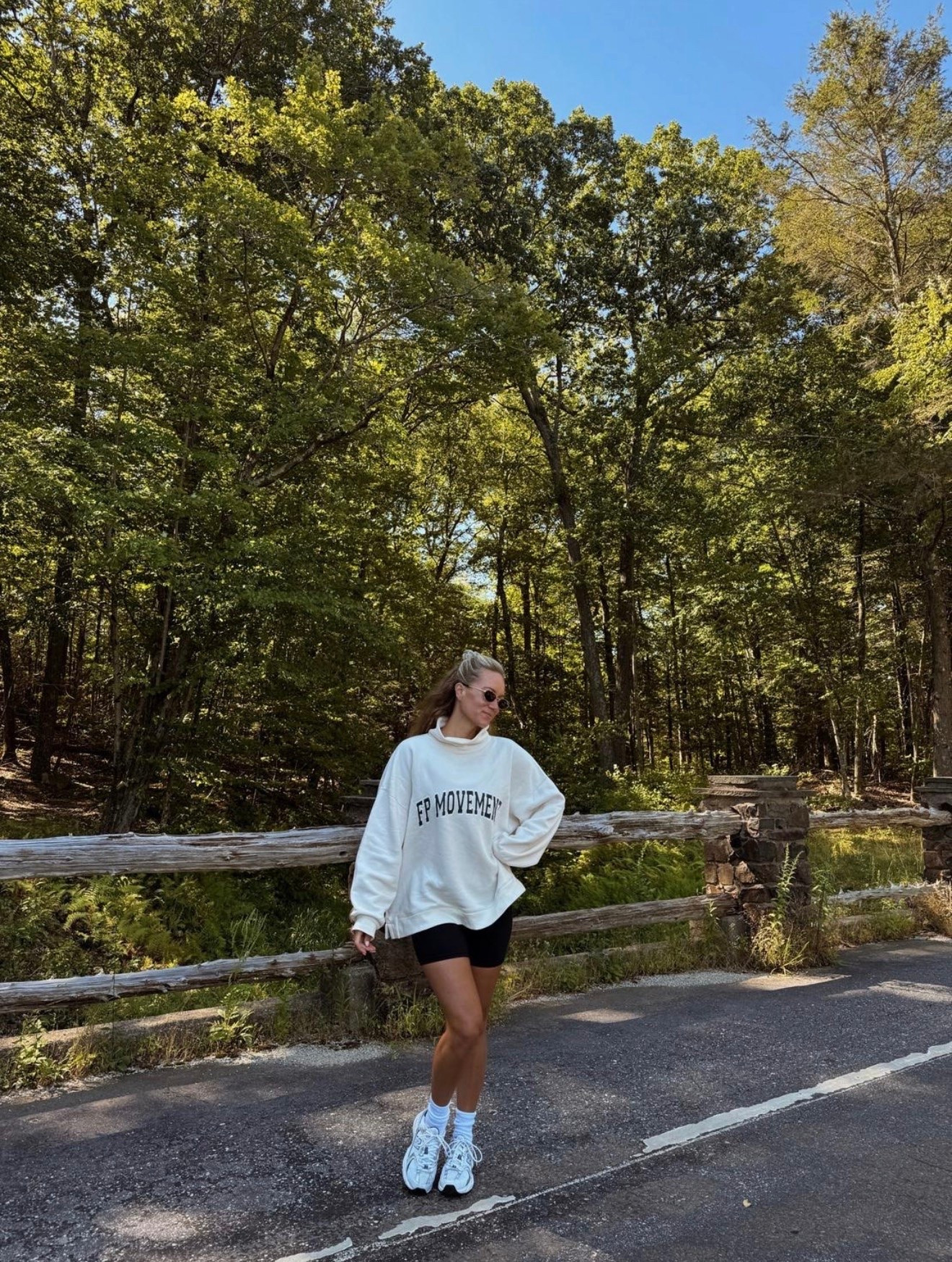 Walk fit wearing free people movement and new balance sneakers

#LTKootd #LTKActive