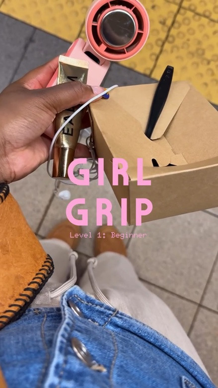 girl grip will be added to my resume now THANKQ (no seriously hire me) 🙇🏾‍♀️

Level 1 <the necessities>
• tangled wired earbuds 
• my cookie from @gooeyondinside 
• my fan my mommy bought me from TikTok shop 🥹
• Le ChouChou @eadem.co 

Are you ready for level 2?

#imjustagirl #girlgrip #girlythings #girlworld #resumebuilding