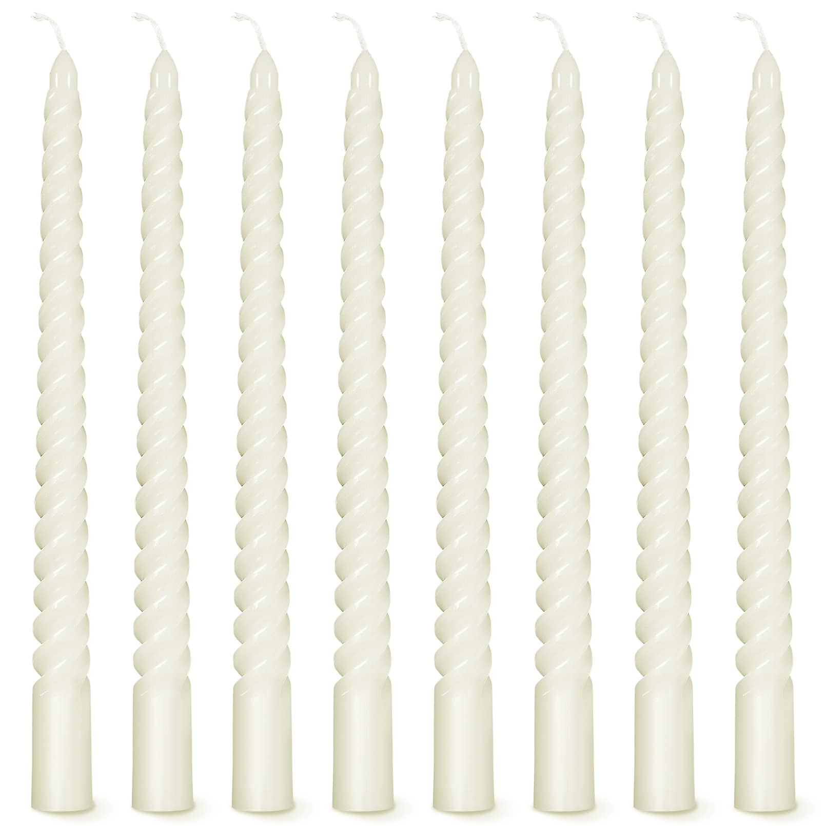 8PCS Spiral Taper Candles,10Inch Twist Taper Candle,White Spiral Candle,Dripless Twisted Candles,... | Walmart (US)