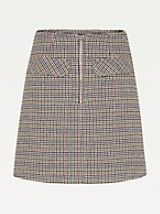 Organic Cotton Check Mini Skirt | Tommy Hilfiger (US)