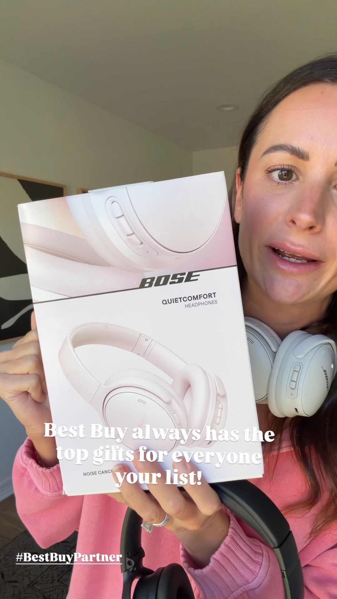 #BestBuyPartner Best Buy has the top gifts for all of the tech lovers on your list- including our absolute favorite headphones from Bose! They fit like a glove on everyone so everyone in my family has a pair. They are super comfortable and the noise cancelling feature is incredible!!! Shop these (linked below for you) @bestbuy today! 

#LTKHoliday #LTKGiftGuide #LTKFindsUnder100
