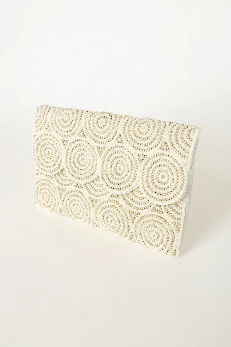 My Magic Moment White Pearl Clutch | Lulus (US)