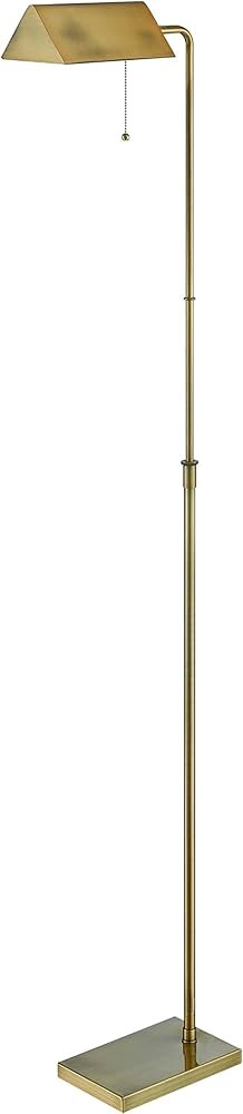 Lite Source LS-82341BB Wayland Floor Lamp, Brushed Brass | Amazon (US)