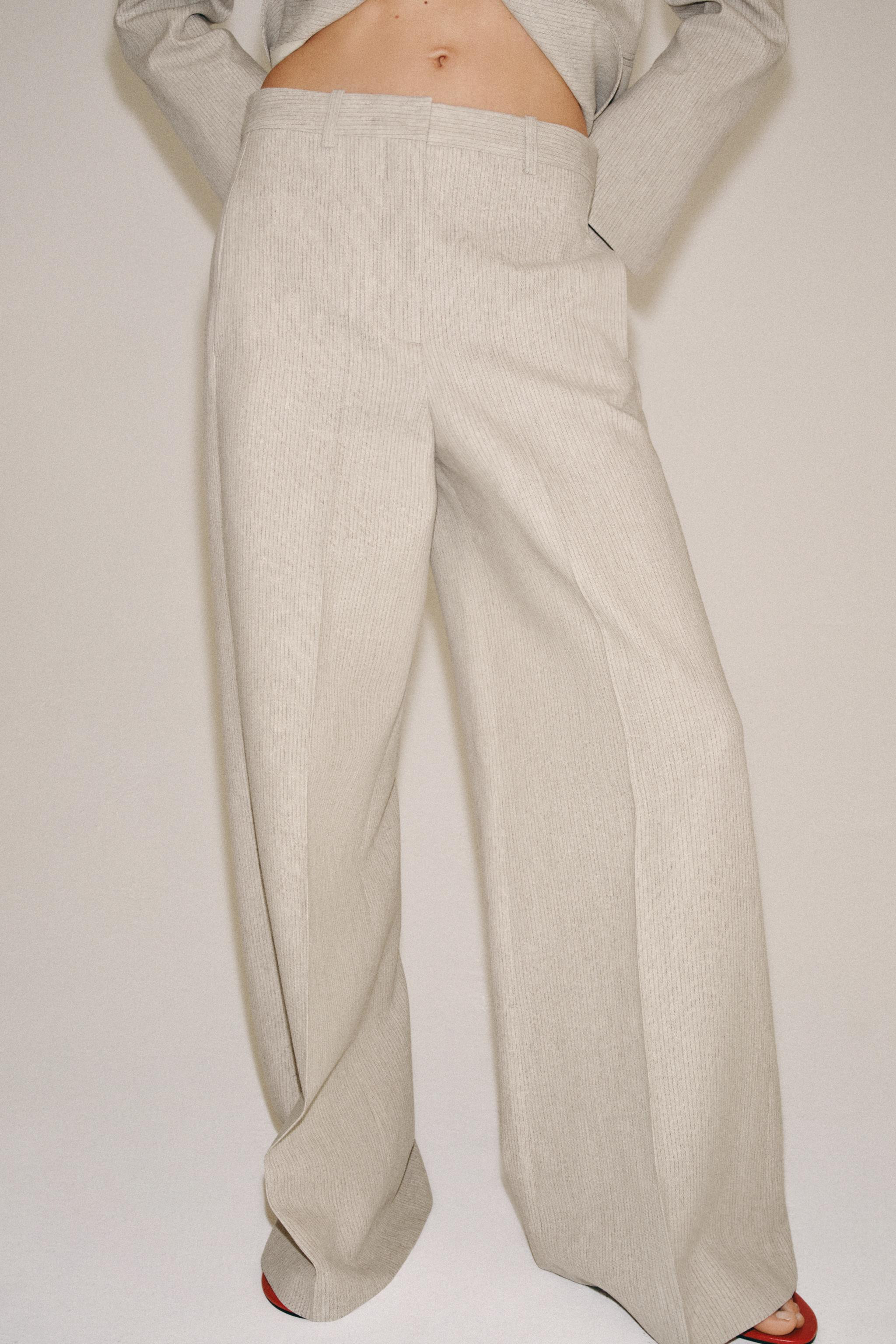 ZW COLLECTION STRIPED TROUSERS | Zara UK