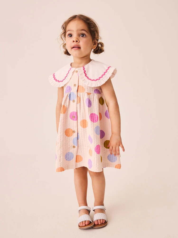 Rainbow Spot Collared Summer Dress (3mths-7yrs) | Next US