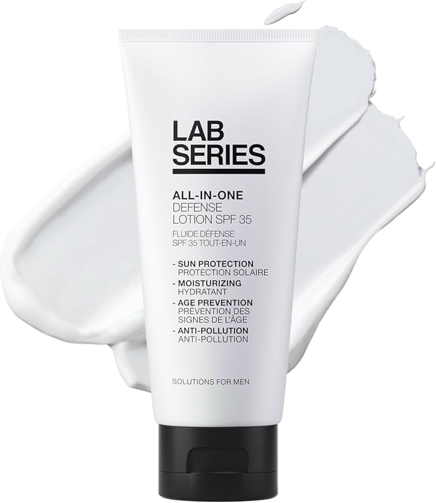 Lab Series Men's All-In-One Defense Face Lotion SPF 35 - Mineral Oil Free Sunscreen - Anti Aging ... | Amazon (US)
