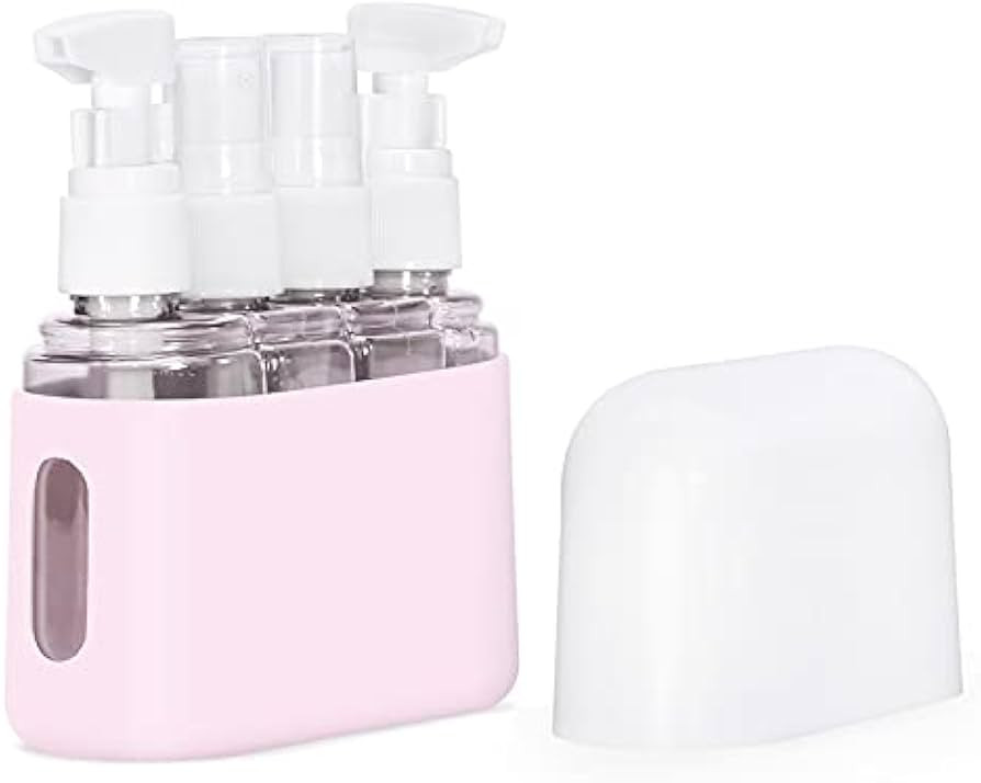 Travel Size Toiletries, 4pcs Travel Containers, Travel Bottles Leak Proof with Labels, TSA Approv... | Amazon (US)