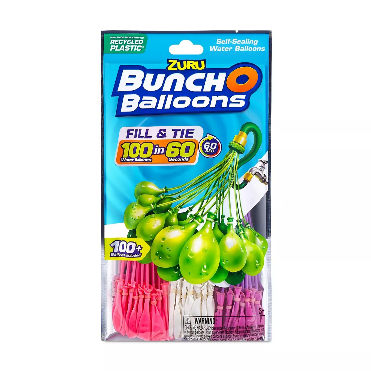 Bunch O Balloons 3pk Rapid-Filling Self-Sealing Water Balloons by ZURU | Target