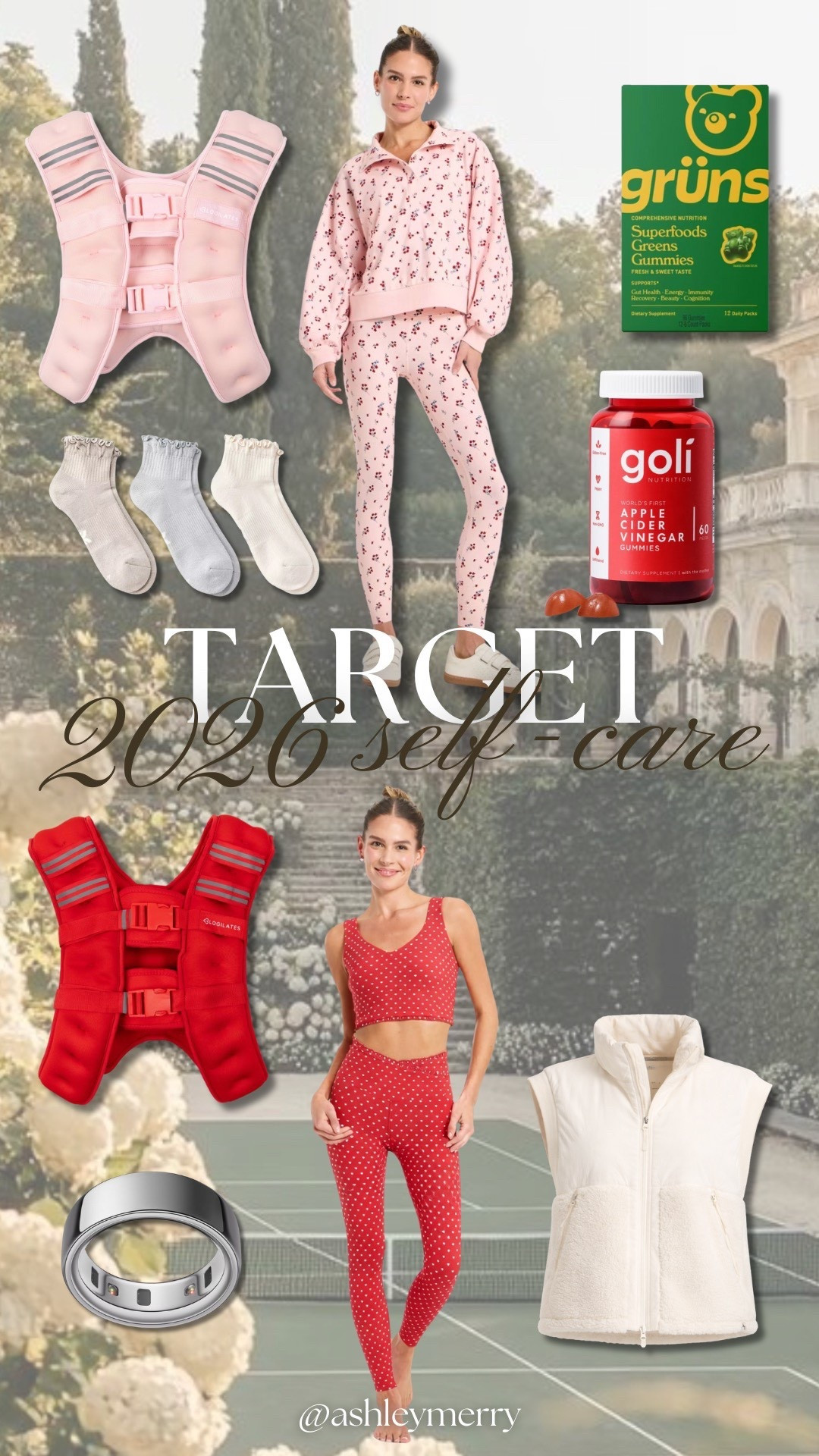 NEW at Target! 2026 = self care 🦢
Size WAY up in the leggings and sports bra and floral sweatshirt! Runs very small. 

#LTKActive #LTKFindsUnder50 #LTKfitnessgoals