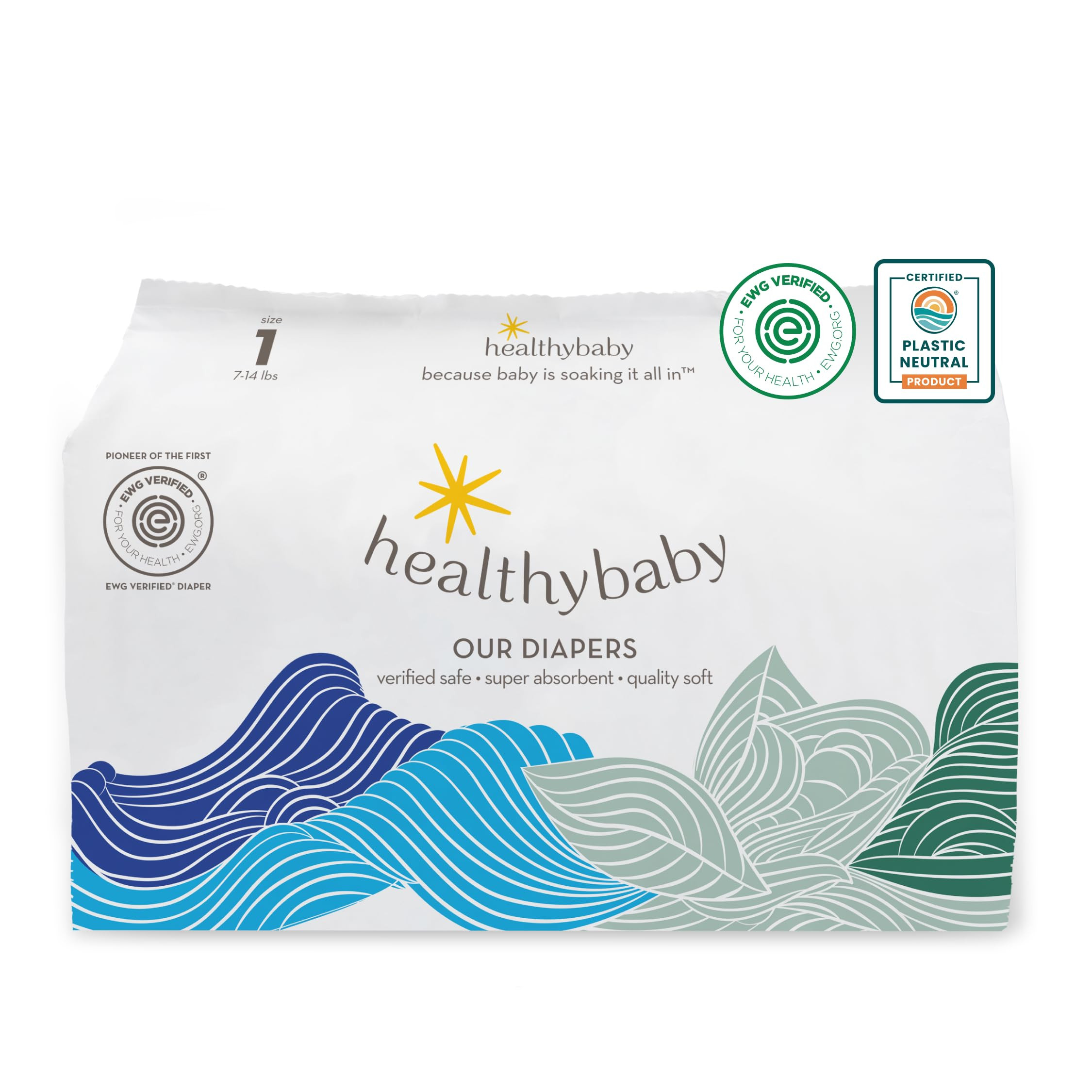 Our Diapers | The First EWG Verified & Microbiome-Friendly Diaper | 12-Hour Leak Protection | Mad... | Amazon (US)