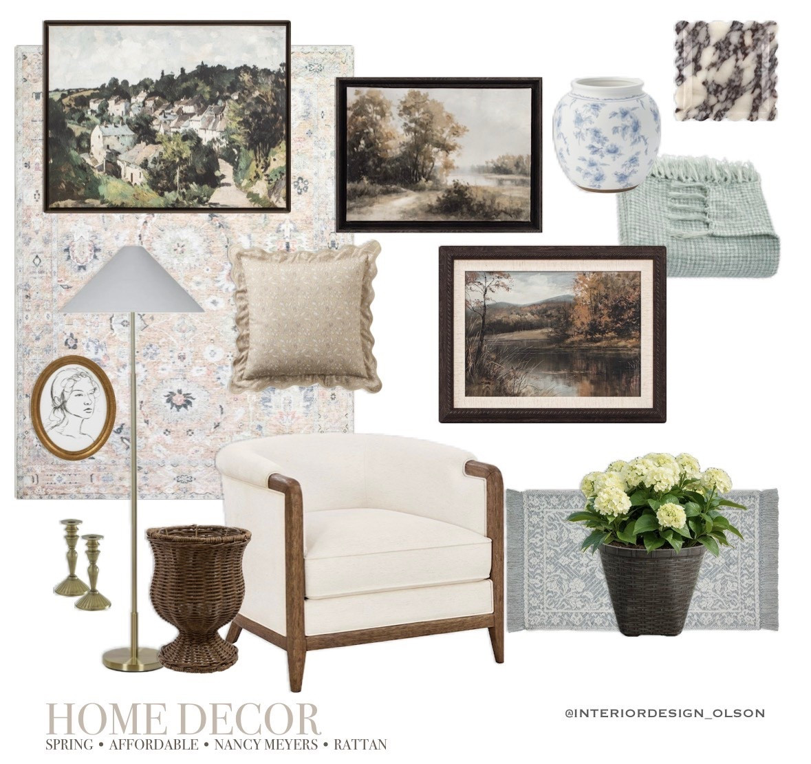 Spring home refresh on a budget 🤍 These Walmart home decor finds are giving cozy, Nancy Meyers–inspired charm without the high price tag. From soft neutral artwork, rattan accents, and textured throw pillows to classic ceramic vases and warm wood details, this is proof you don’t need to splurge to get an elevated, timeless look.

Perfect for living rooms, reading corners, entryways, and bedrooms, these pieces layer beautifully for that light, airy, lived-in spring home feel 🌿

Affordable
Neutral + organic
Family-friendly & timeless

Shop everything linked and save this post for your spring home decor refresh 

#LTKhome #WalmartHome #SpringHomeDecor #AffordableHomeDecor #NancyMeyersStyle #NeutralHome #ModernOrganic #CozyHome #RattanDecor #BudgetFriendlyDecor #HouseOfOlson