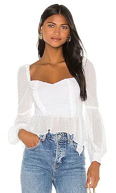 Song of Style Clara Top in White from Revolve.com | Revolve Clothing (Global)