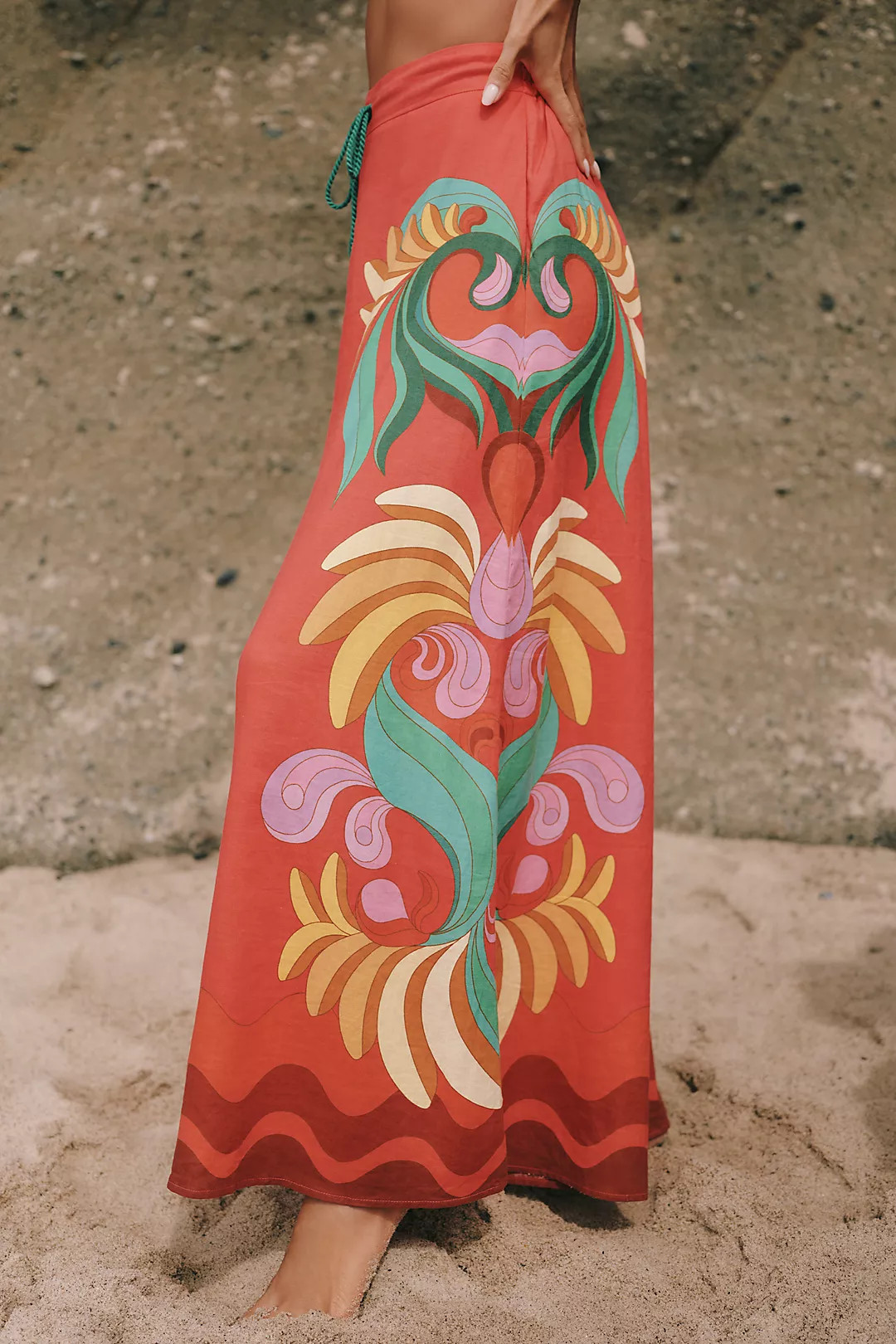 Farm Rio Wide-Leg Drawstring Pants | Anthropologie (US)