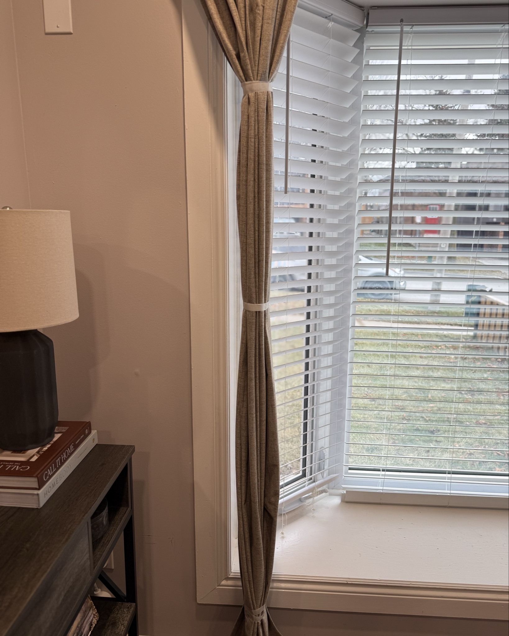 Joydeco blackout curtains from Amazon. They have tons of colours to choose from. And the price is great! 