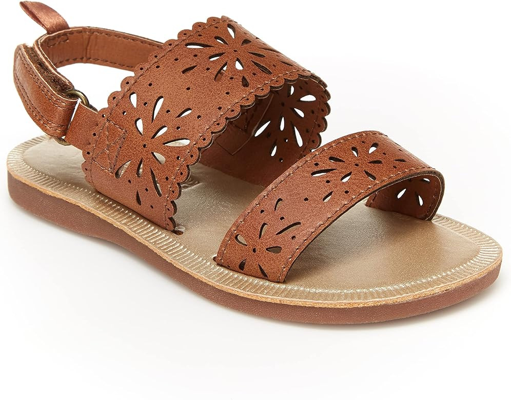 Amazon.com | OshKosh B'Gosh Girls Megha Sandal, Brown, 8 Toddler | Sandals | Amazon (US)