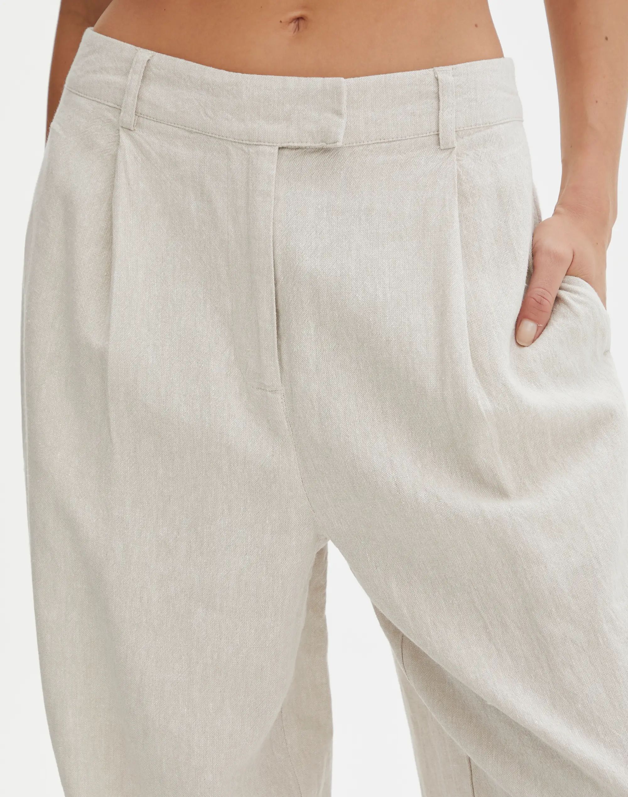 Linen Blend Tailored Pant | Glassons (Australia)