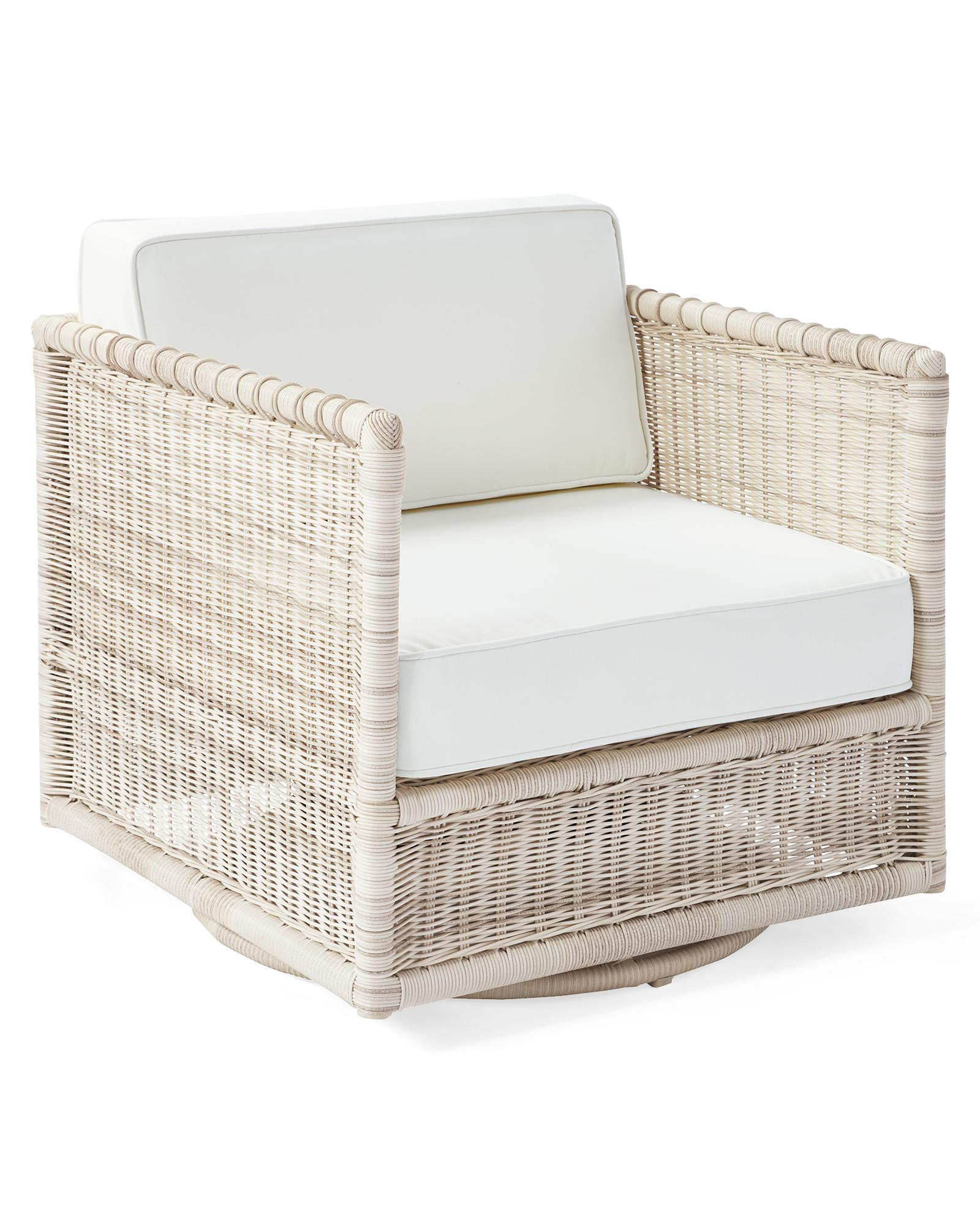 Pacifica Swivel Chair - Driftwood | Serena and Lily