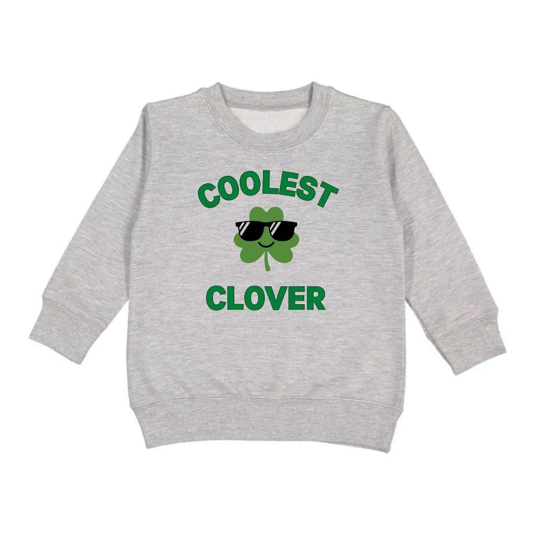 Coolest Clover St. Patrick's Day Sweatshirt - Gray | Sweet Wink