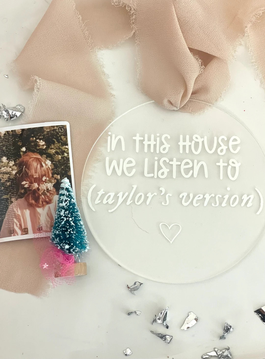 In This House We Listen to TAYLORS VERSION Acrylic Ornament - Etsy | Etsy (US)