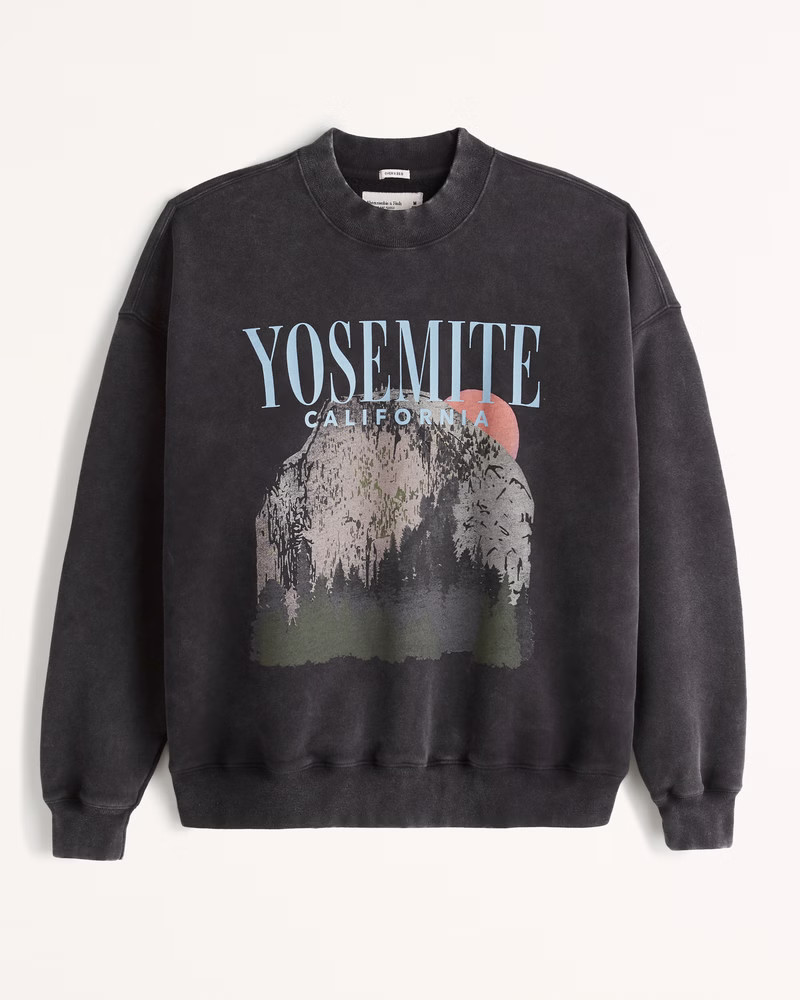 Yosemite Park Graphic Crew Sweatshirt | Abercrombie & Fitch (US)