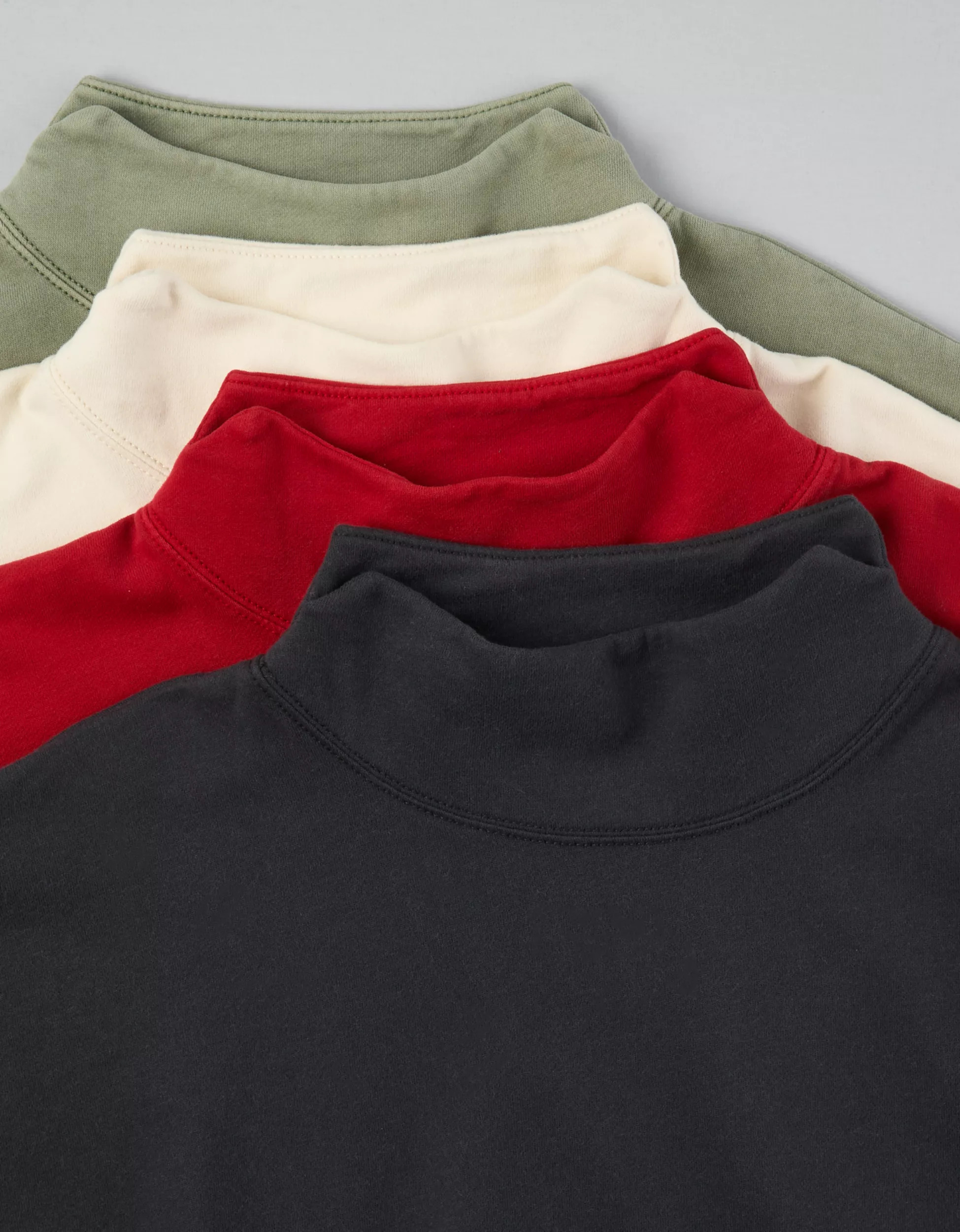 AE Fleece Mock Neck Sweatshirt | American Eagle Outfitters (US & CA)