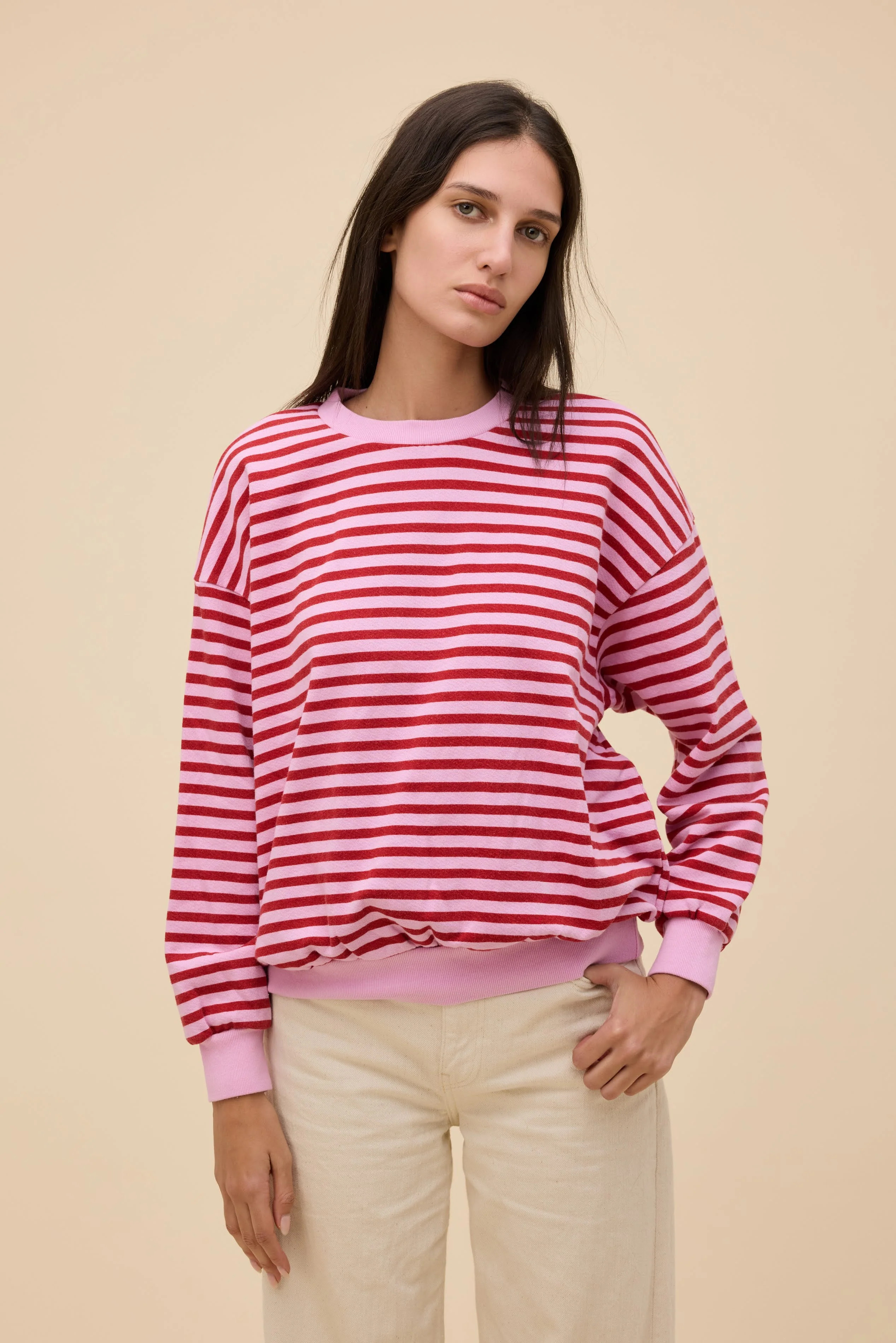 Stripe Terry Sweatshirt | Daydreamer