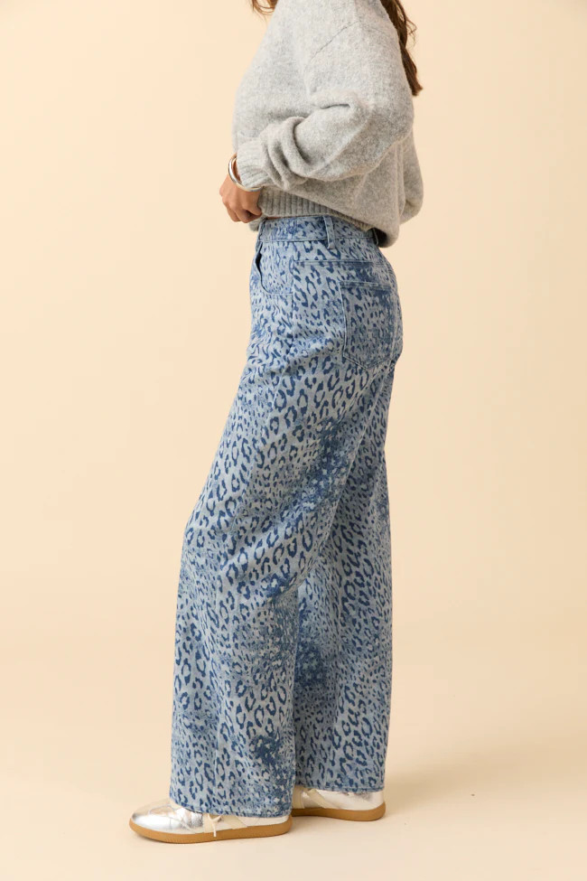 Scarlett Leopard Print Jeans | Pink Lily