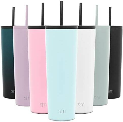 Simple Modern Insulated Tumbler Cup with Straw Lid and Flip Lid | Reusable Stainless Steel Water ... | Amazon (US)