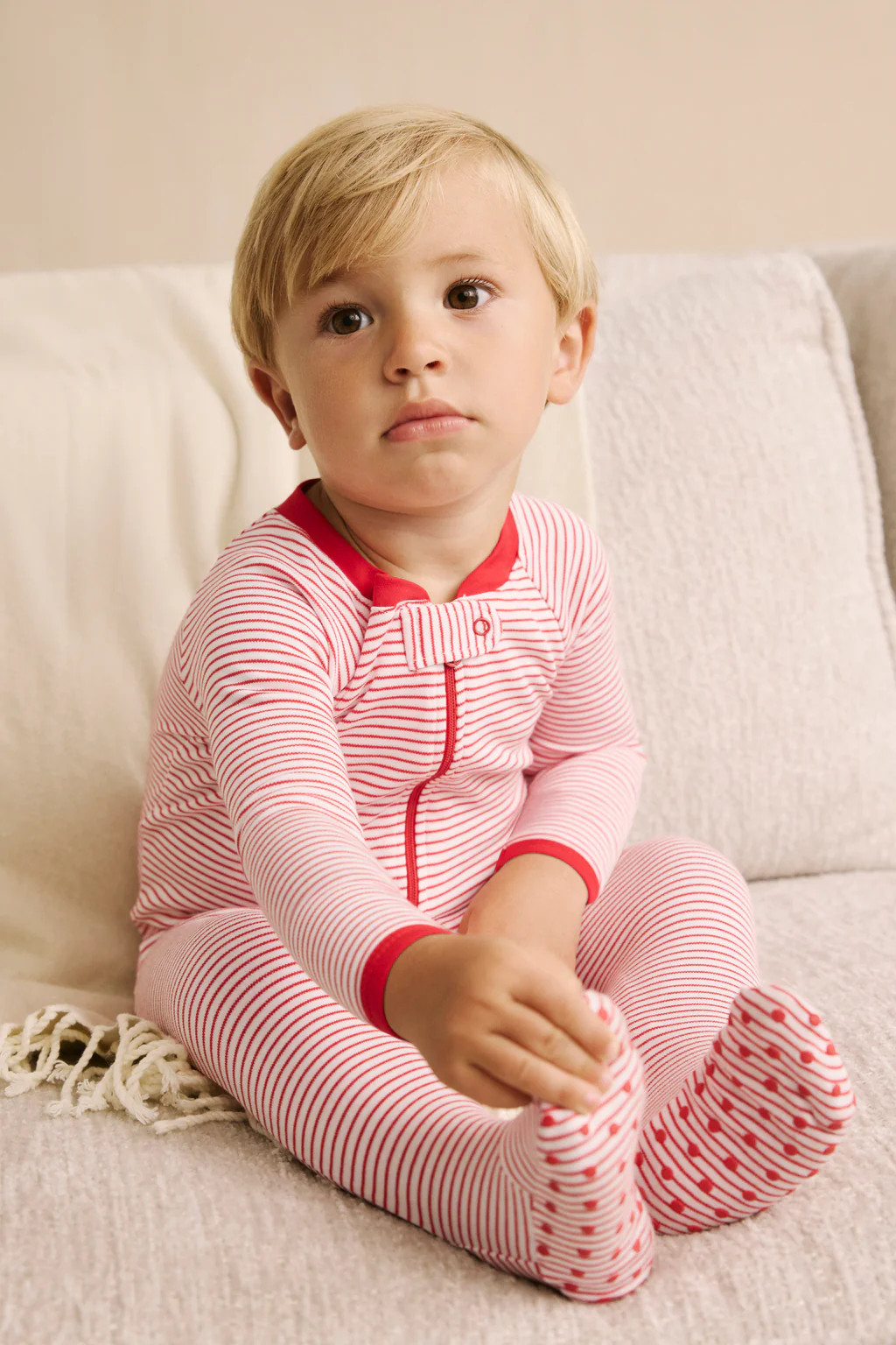 Baby Sleeper in Classic Red | Lake Pajamas