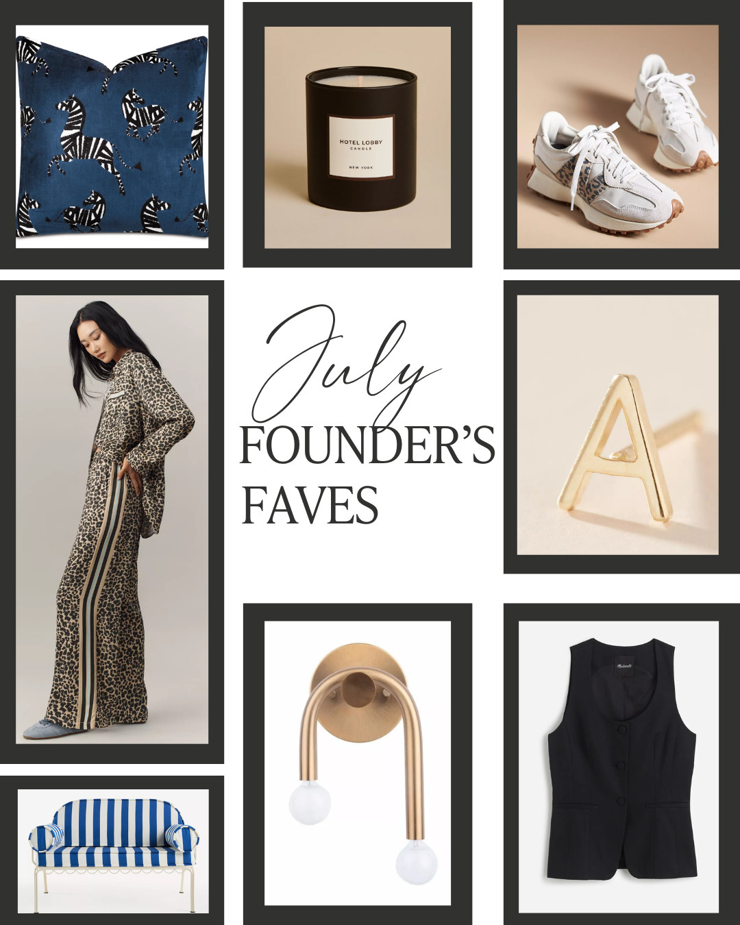 WE’RE BACK, BABY.

Founder’s Faves took a short break (hello, project deadlines), but this month’s edit is giving blue, gold, and all the leopard vibes.

From the perfect barrel jeans to the Assouline book that’s basically a passport to Sicily, our founder Ann Lopez curating all the things catching her eye and making life feel just a little more beautiful.

🖤 Sleeveless black vests
🐆 Leopard on leopard
💄 The perfume you didn’t know you needed
🟦 Bold blues we’re literally using in a dream project
✈️ And a striped luggage rack that’s peak guest room energy

Because you can juggle clients, kiddos, and creativity and still look amazing doing it. 

 #LTKSeasonal #LTKStyleTip #LTKTravel