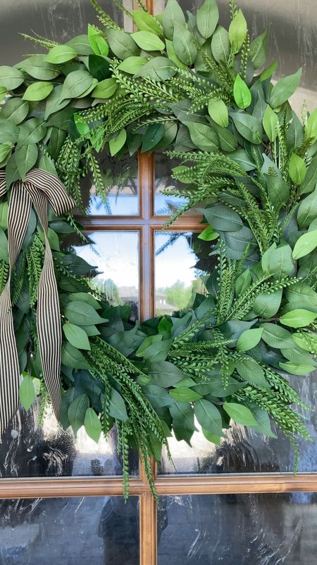 The most beautiful greenery wreath 😍
I have it in the XL, my door is 42” x 8” for reference.  Save an additional 15% off with my code: MURPHY15

#LTKSeasonal #LTKhome
