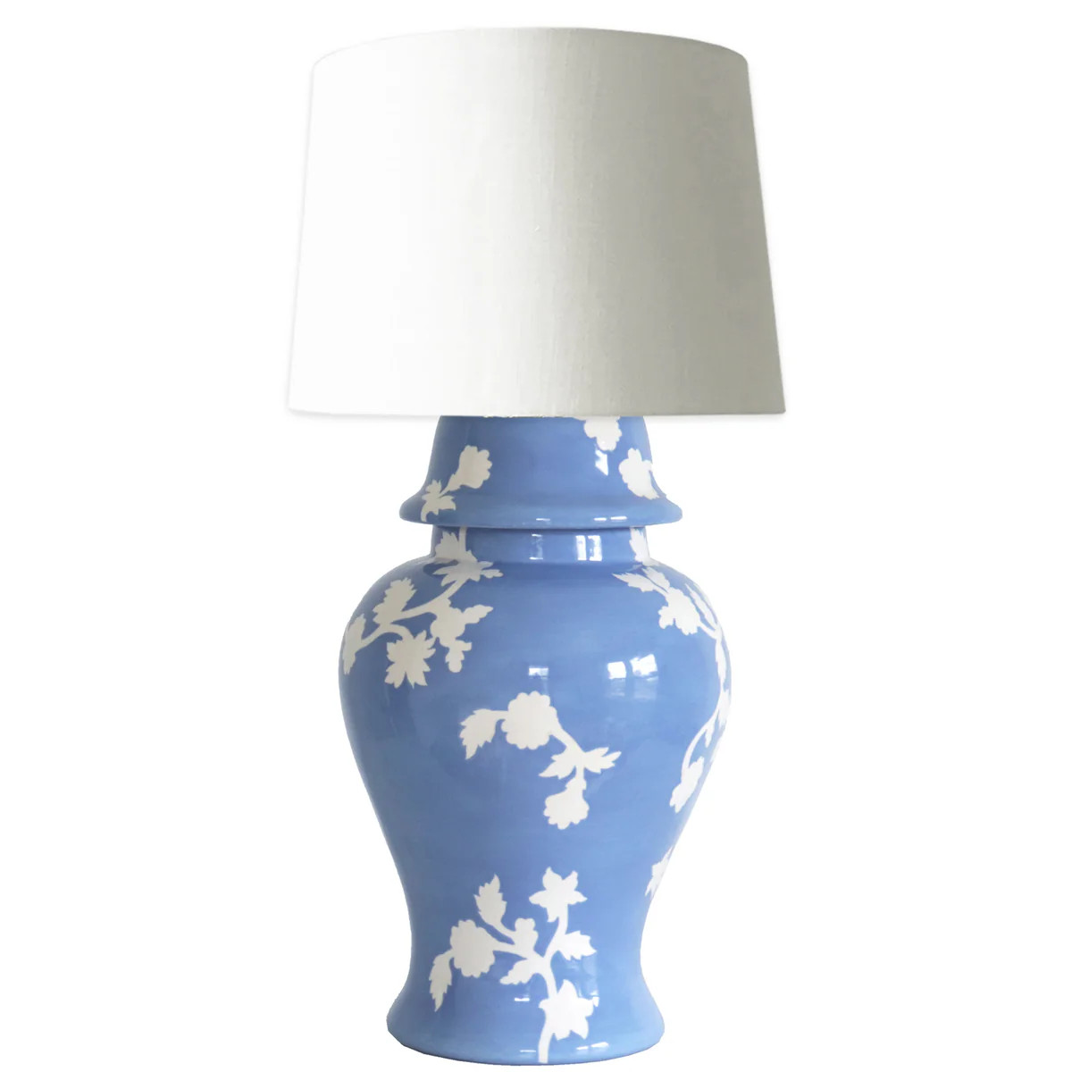 Chinoiserie Dreams Ginger Jar Lamp in French Blue | Ruby Clay Company