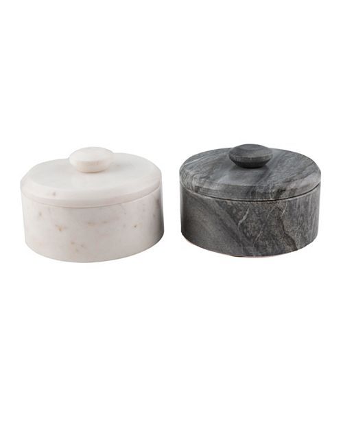 Marble Lidded Salt & Pepper Cellars | Macys (US)