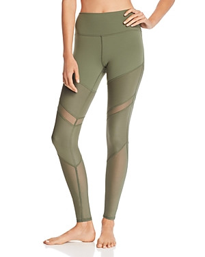 Alo Yoga Sheila High-Waist Mesh-Inset Leggings | Bloomingdale's (US)