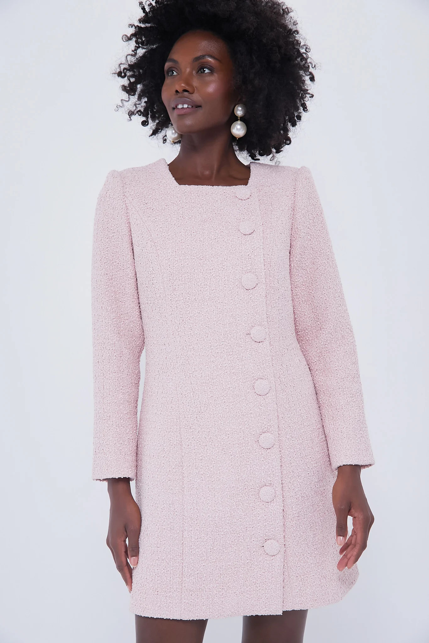 Pink Tweed Birkley Dress | Tuckernuck (US)