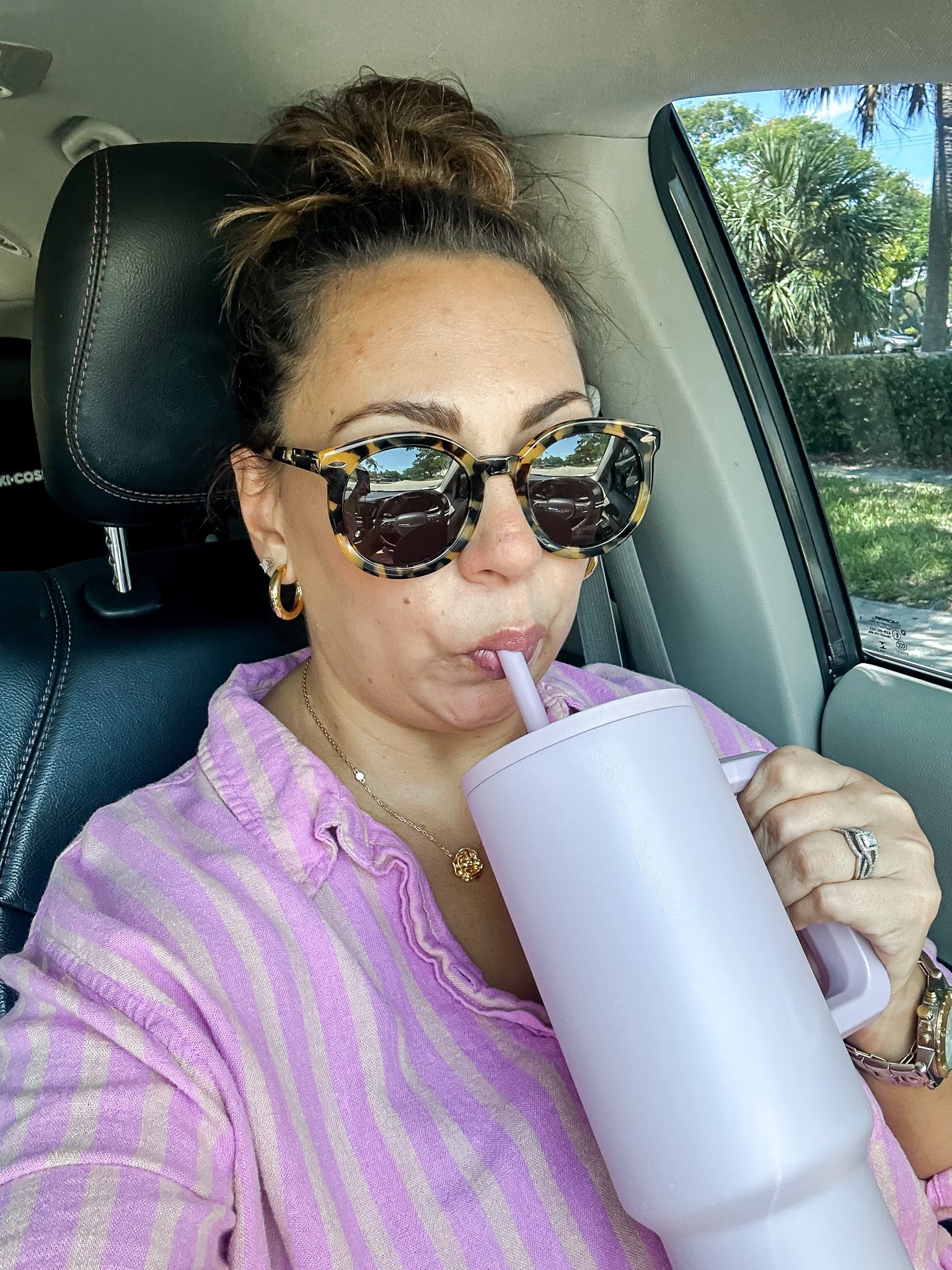 • sunglasses - Karen Walker (dupes linked)
• cup - Simple Modern
• earrings - Amazon
• necklace - Electric Picks

#LTKOver40 #LTKHome #LTKFindsUnder50