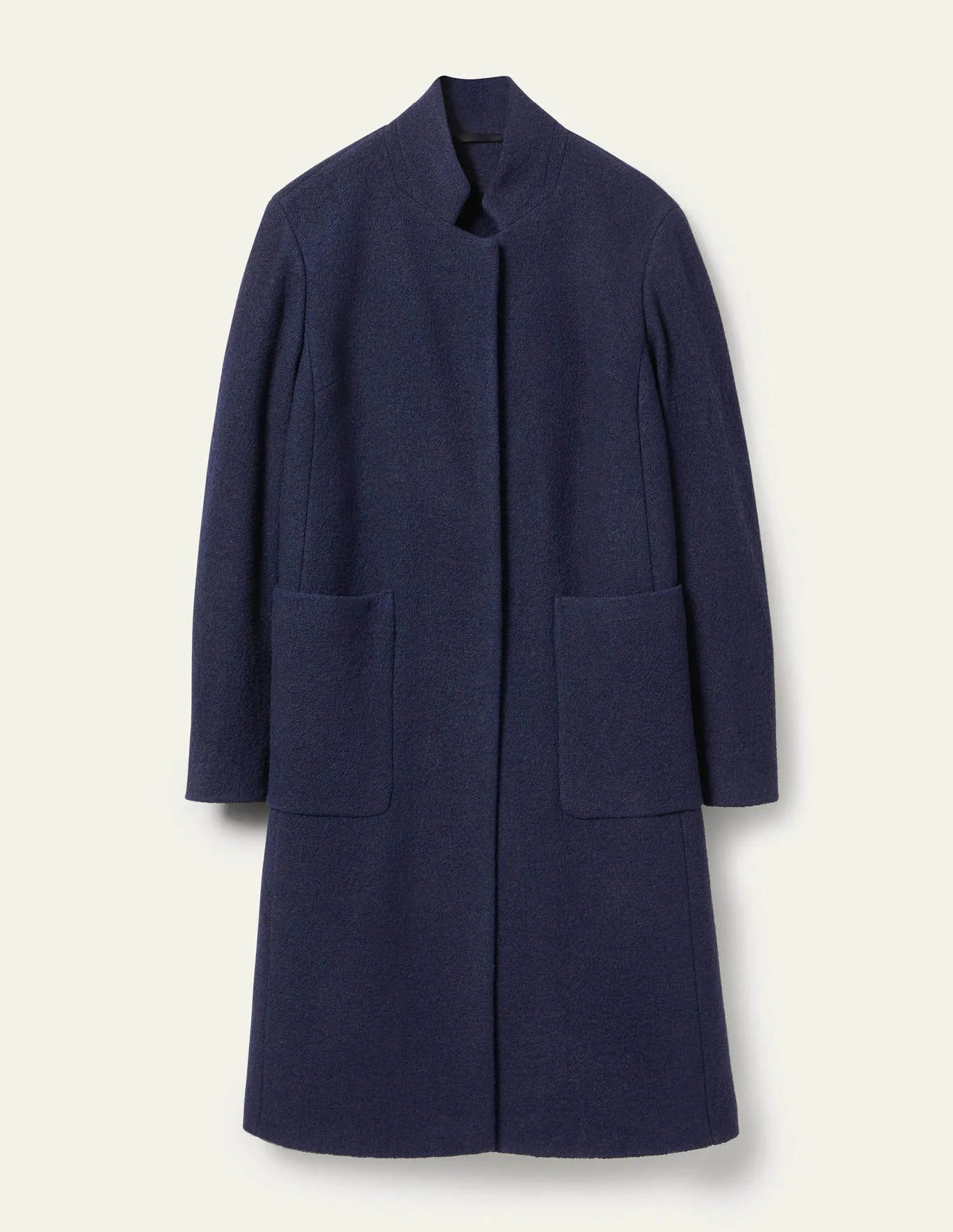 Chiltern Wool Blend Coat - Navy | Boden (US)