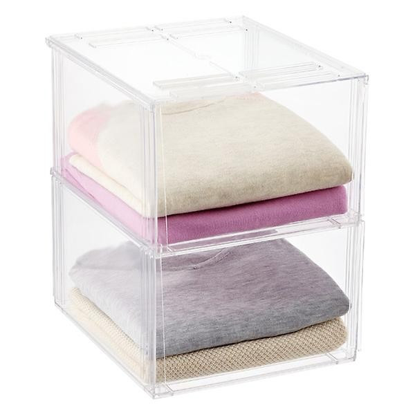 Stacking Sweater Bin Clear | The Container Store