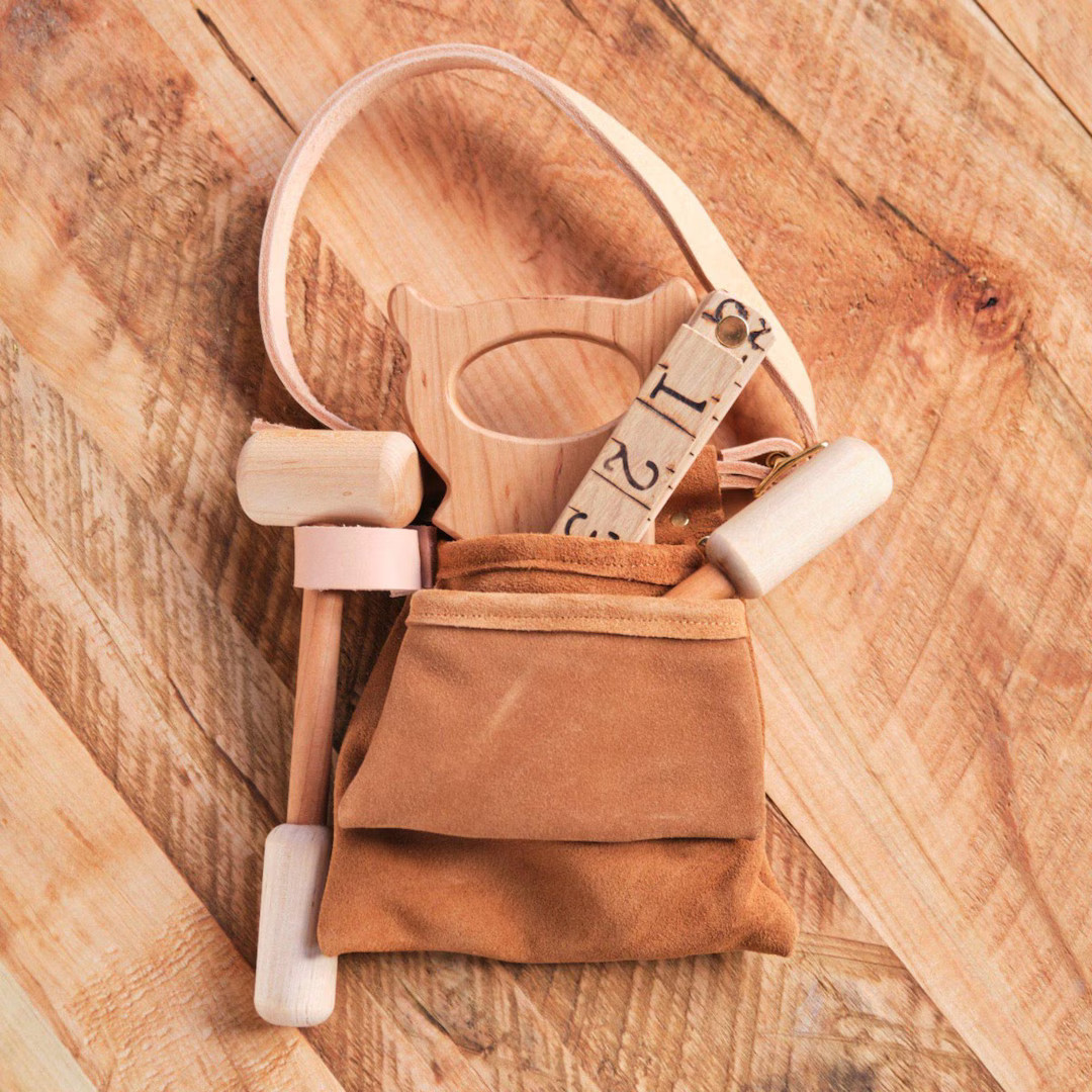 Child's Pretend Tool 5 Piece Set - Tool Belt, Hammer, Screwdriver, Ruler and Saw - Etsy | Etsy (US)