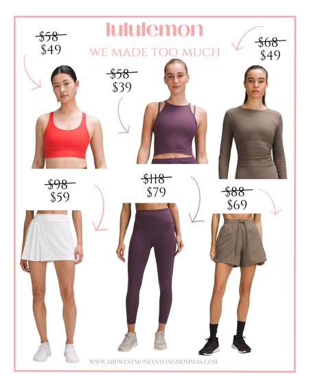 Lululemon We Made Too Much Sale

Sale alert  fitness  gym outfit  tennis skirt  leggings  shorts  activewear 

#LTKActive #LTKfitness #LTKsalealert